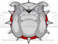 Bulldog Face Cartoon Mascot Logo