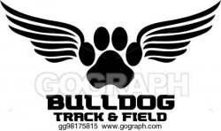 Vector Stock - Bulldog track. Stock Clip Art gg98175815 - GoGraph