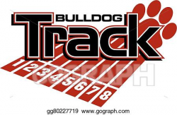Vector Stock - Bulldog track. Stock Clip Art gg80227719 - GoGraph