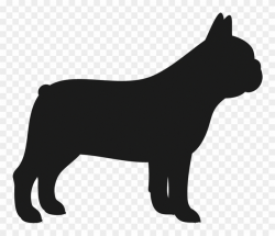 Clipart Dogs Bulldog - French Bulldog Silhouette Transparent ...