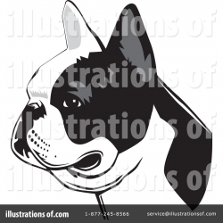 French Bulldog Clipart #1179640 - Illustration by David Rey