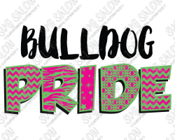 Bulldog Pride Patterned Chevron, Star, Zebra, and Quatrefoil Sports ...