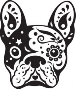 French Bulldog, Day of the Dead Sugar Skull, illustration | Tattoos ...