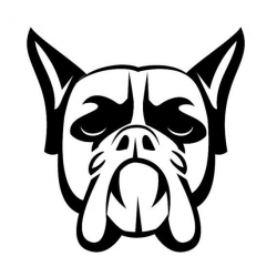 Tribal Boxer Dog Tattoo Boxer Dog Face Tribal Tattoo | fave tat's ...