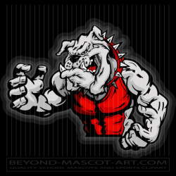 Bulldog Wrestler Graphic Vector Wrestling Image