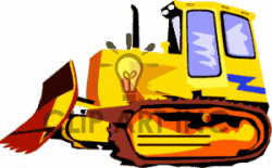 Clipart of a bulldozer. | Clipart Panda - Free Clipart Images