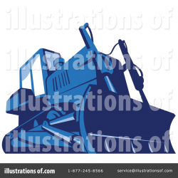 Bulldozer Clipart #1287673 - Illustration by patrimonio