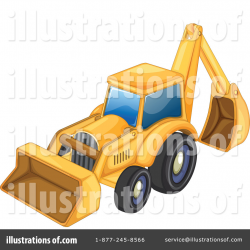 Bulldozer Clipart #1125159 - Illustration by Graphics RF