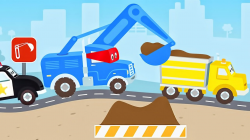 Bulldozer Carl in Car City - Super Truck and the Excavator | Trucks ...