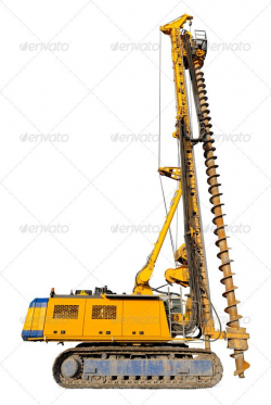Construction drilling machine, isolated ... apparatus, building ...