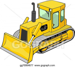 Vector Art - caterpillar bulldozer. EPS clipart gg70064677 - GoGraph