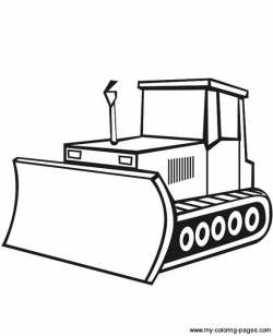 Bulldozer / Construction Coloring Pages | .September | Pinterest ...