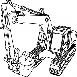 Excavator Drawing at GetDrawings.com | Free for personal use ...