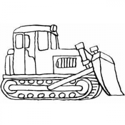 Standing Bulldozer | coloring pages | Pinterest | Crafts