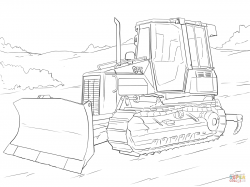 Caterpillar Bulldozer coloring page | Free Printable Coloring Pages