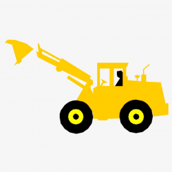 Cartoon Bulldozer, Site Construction Supplies, Creative Site ...