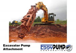 Excavator Mounted Dredge Pump Attachment - EDDY Pump