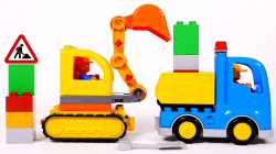 Lego Dump Truck and Excavator Toy Playset for Children Lego Duplo ...