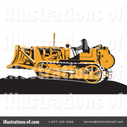Bulldozer Clipart #1136234 - Illustration by patrimonio