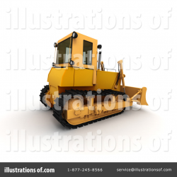 Bulldozer Clipart #50390 - Illustration by Frank Boston