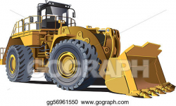 Vector Art - Large wheel loader. EPS clipart gg56961550 - GoGraph