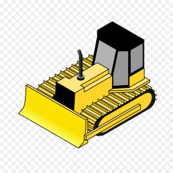 Bulldozer Heavy Machinery Isometric projection Clip art - bulldozer ...
