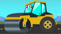 Road Roller | Construction Vehicle | Videos for Kids | Kids Vehicle ...