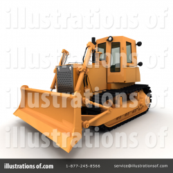 Bulldozer Clipart #50393 - Illustration by Frank Boston
