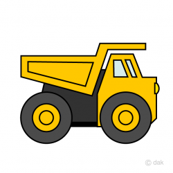 Simple Off-Road Dump Truck Clipart Free Picture｜Illustoon