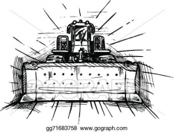 Vector Stock - Bulldozer. Clipart Illustration gg71683758 - GoGraph