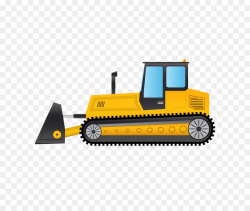 Bulldozer Excavator Clip art - Cartoon bulldozer png download - 760 ...