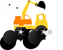 Bulldozer, Orange And Yellow Clip Art at Clker.com - vector clip art ...