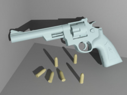 44 Magnum 800 frames animation, (.max) 3ds max software, Military ...