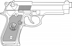 Clipart - 9mm pistol