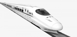 Fast-moving High-speed Rail, Rail, High Speed rail, White PNG ...