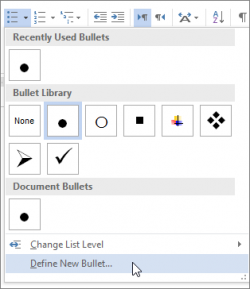 Create custom bullets with pictures or symbols - Office Support