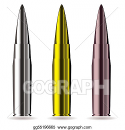 Vector Stock - Gun bullet. Clipart Illustration gg55196665 - GoGraph