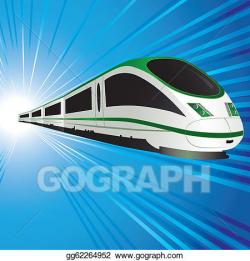 Vector Stock - High-speed train. Clipart Illustration gg62264952 ...