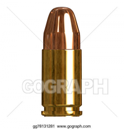 Stock Illustration - Shiny bullet. Clipart Drawing gg78131281 - GoGraph