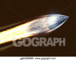 Stock Illustration - Flying bullet . Clipart Drawing gg64386985 ...