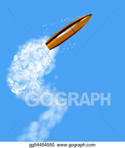 Stock Illustration - Bullet with smoke trail. Clipart Illustrations ...