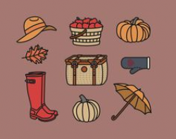 Premium Vector Clipart - Cute Autumn Clipart - Kawaii Fall Clip Art ...