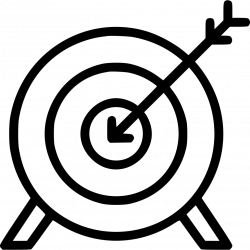 Archery Arrow Bullseye Target Olympics Svg Png Icon Free Download ...