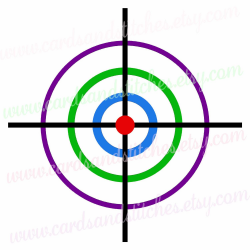 Bullseye SVG - Colored Bullseye SVG - Shooting Target SVG - Digital ...