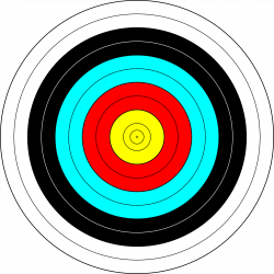 Target archery Shooting target Bullseye Clip art - Colorful color ...