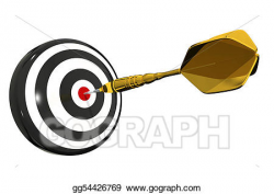 Clipart - Dart board bullseye - isolated. Stock Illustration ...
