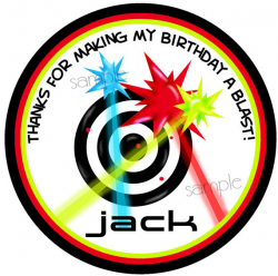 Laser Tag Stickers Laser tag Birthday Party Laser tag favor