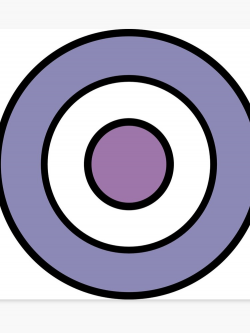Purple Bullseye | Canvas Print