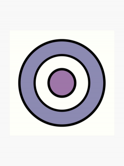 Purple Bullseye | Art Print