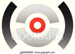 Vector Illustration - Crosshair icon, target symbol. pinpoint ...